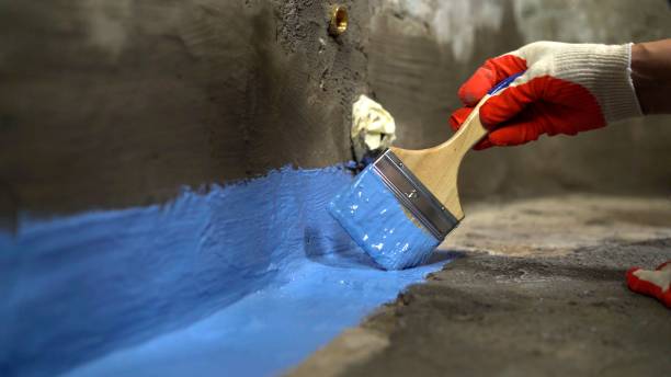 Commercial Exterior Waterproofing project at a Lakeville, MN business property by SJ Waterproofing Pros
